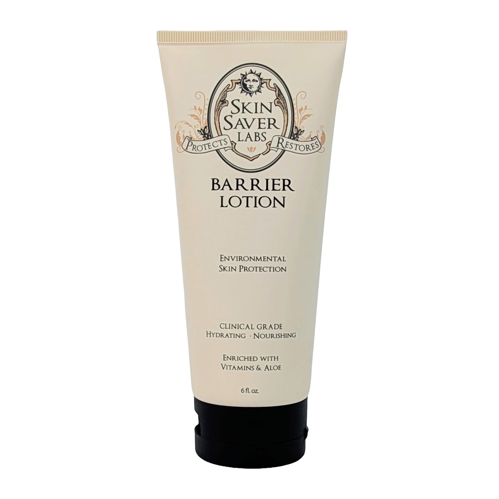 Tube of Skin Saver Labs Barrier Lotion on a white background