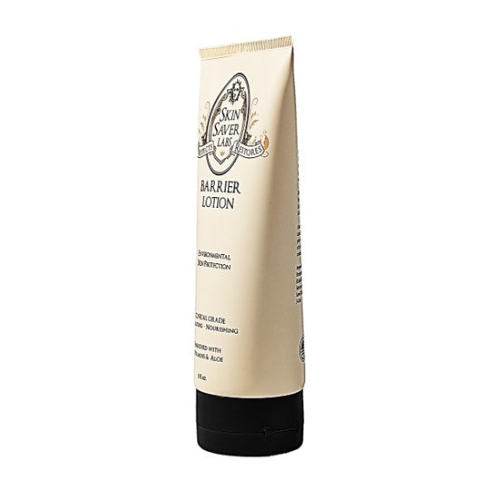 Barrier Lotion skincare product tube on a white background