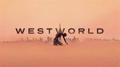 Silhouette of a person in a desert with 'Westworld' logo above