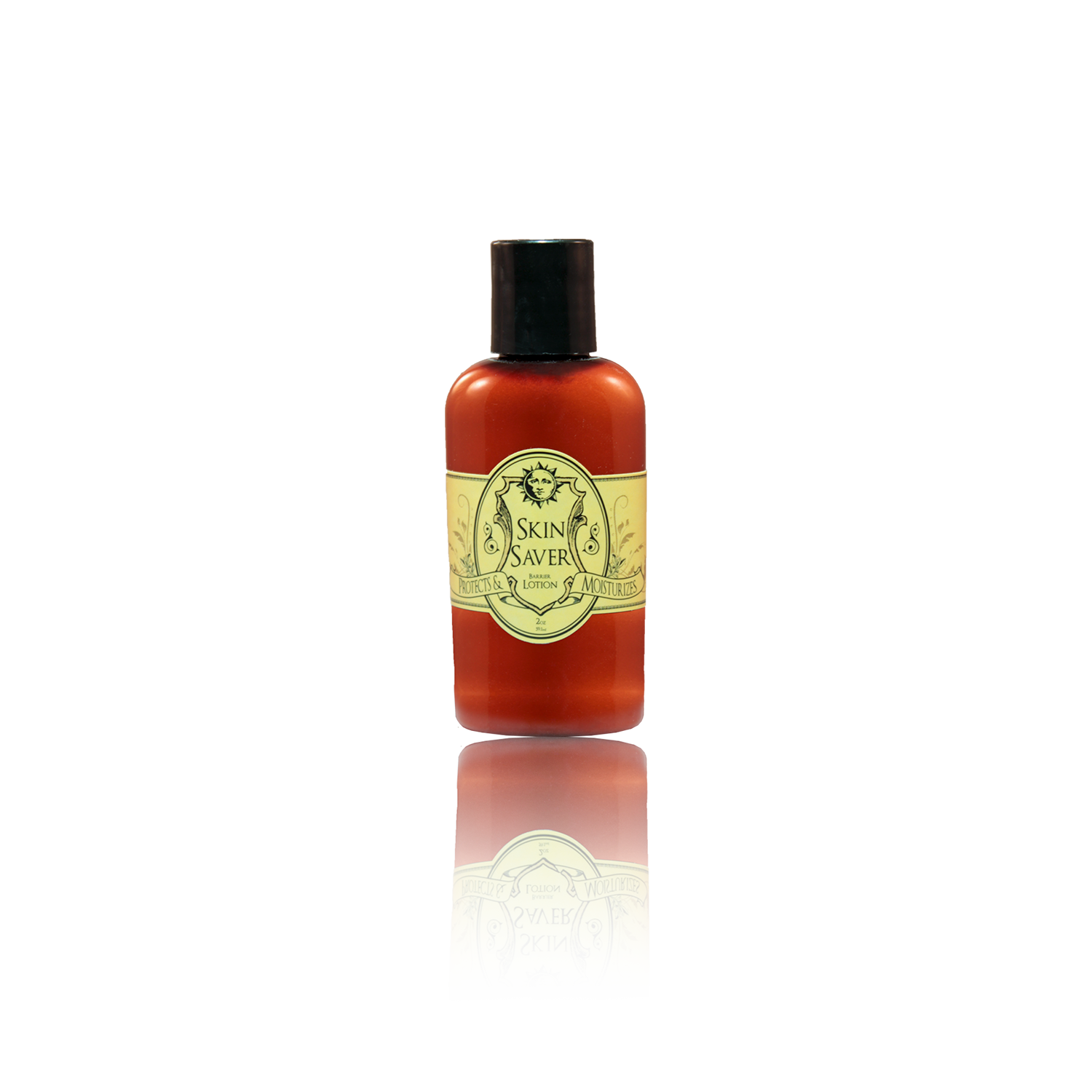2oz Bottle of Skin Saver Barrier Lotion on a white background