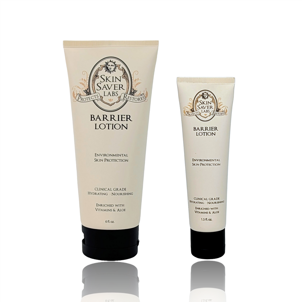  6 ounce tube and 1.4 ounce tube of Skin Saver Barrier Lotion.