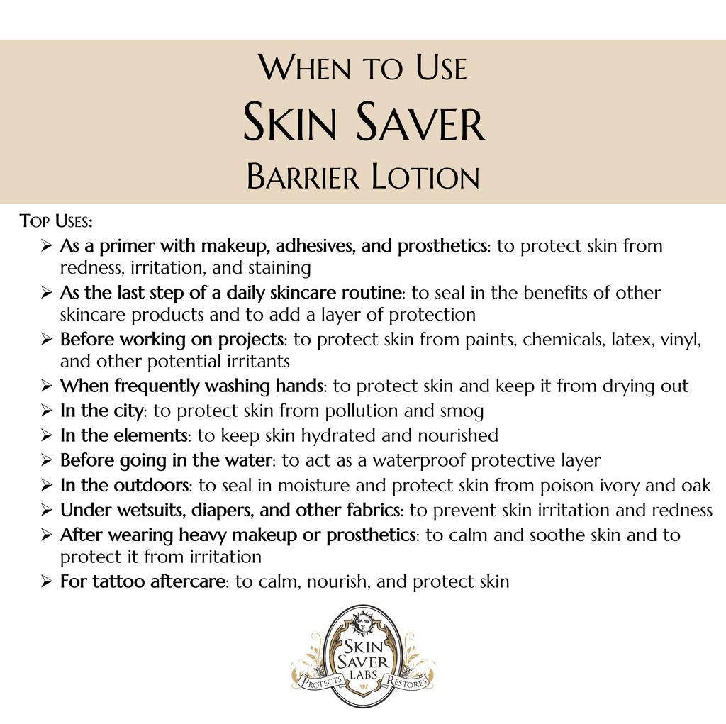 SKIN SAVER - BARRIER LOTION - 1.5 oz Tube